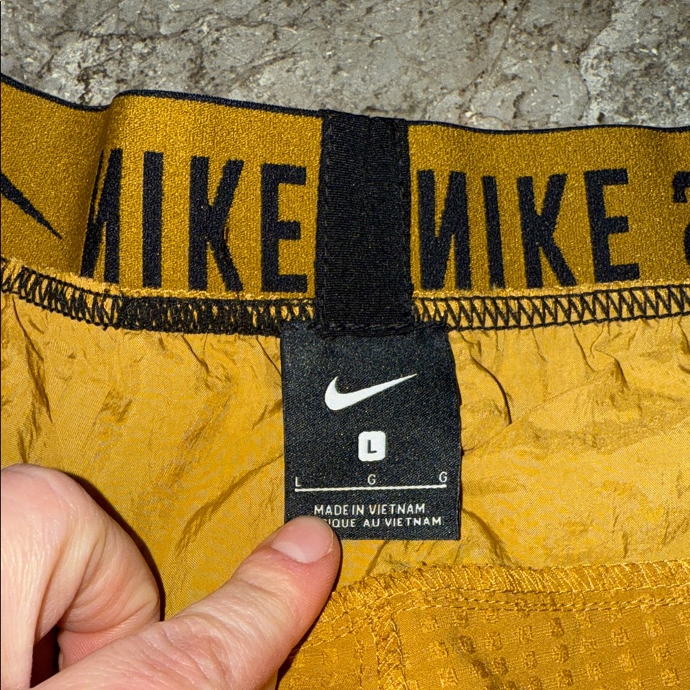 Nike Mustard Yellow Sports Pants - Picture 2 of 11